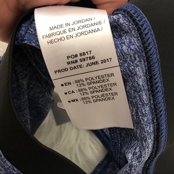 NWT Pony Blue Spacedye Racerback Padded Sports Bra - Picture 8 of 8